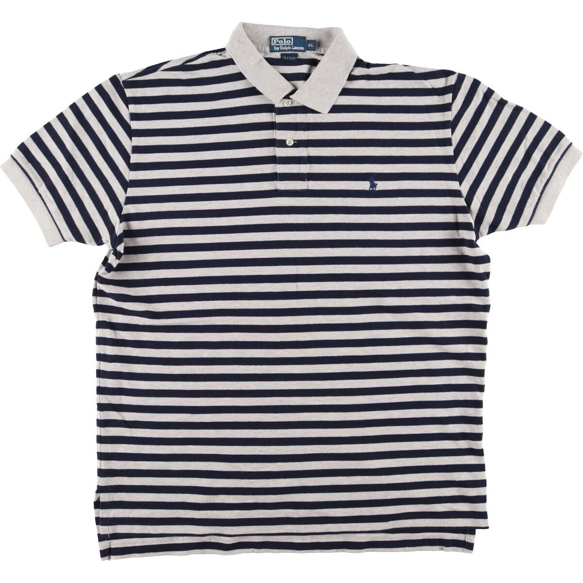 古着 ラルフローレン Ralph Lauren POLO by Ralph Lauren 半袖 ボーダー ポロシャツ メンズXL/eaa410424