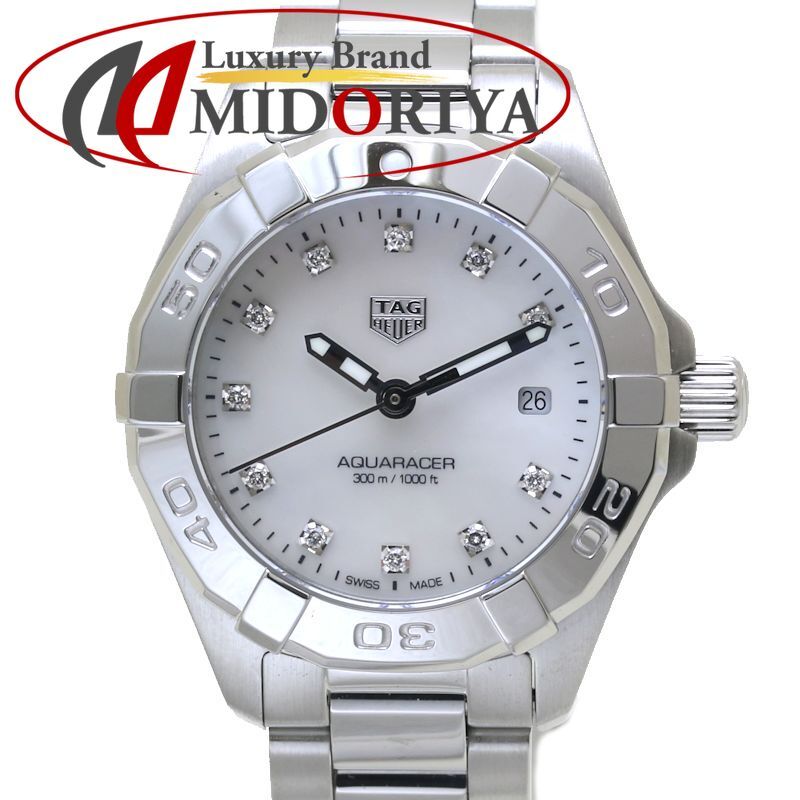 TAG HEUER タグホイヤー アクアレーサー 11Pダイヤモンド WBD1414.BA0741 正規店 |磨き済|電池交換済 ステンレススチール レディース |39906 腕時計