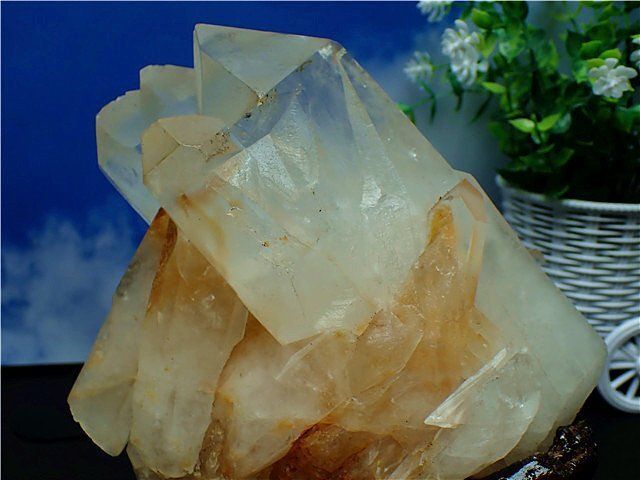 超強いパワーヒマラヤ産天然水晶クラスターYT2B6