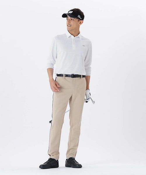 ネイル ニューバランス 5269002 ロゴ グレンチェック柄 ストレッチ 長袖 ポロシャツ 夏のセール開催中！