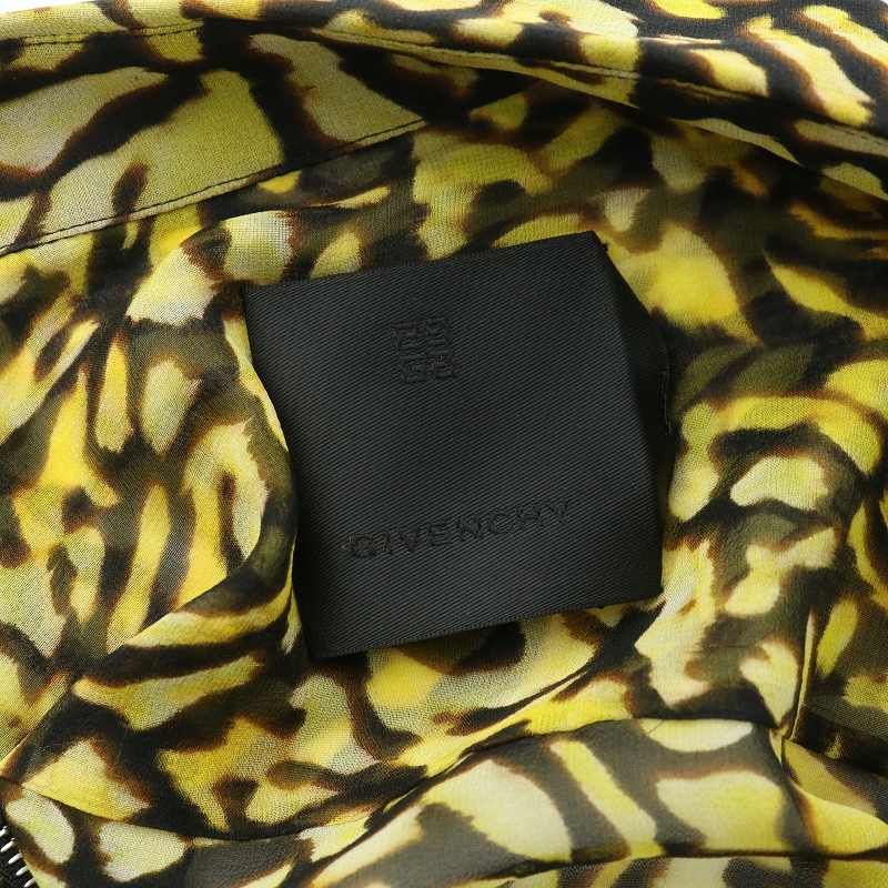 ジバンシィ GIVENCHY ジップアップ シャツ ブラウス 長袖 シアー