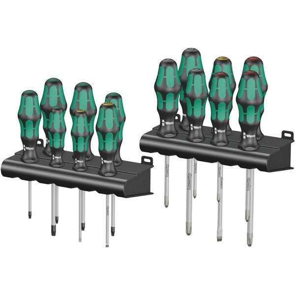WERA ヴェラ 14本組 Kraftform Plusハンドル ドライバーセット ラック付 105630 工具 ツール DIY 作業工具 道具