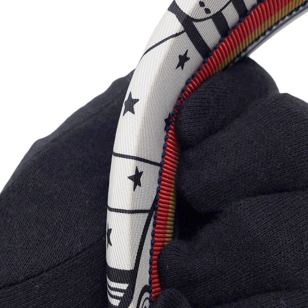 エルメス カチューシャ ジナ ジグザグ シルク HERMES ヘアアクセサリー