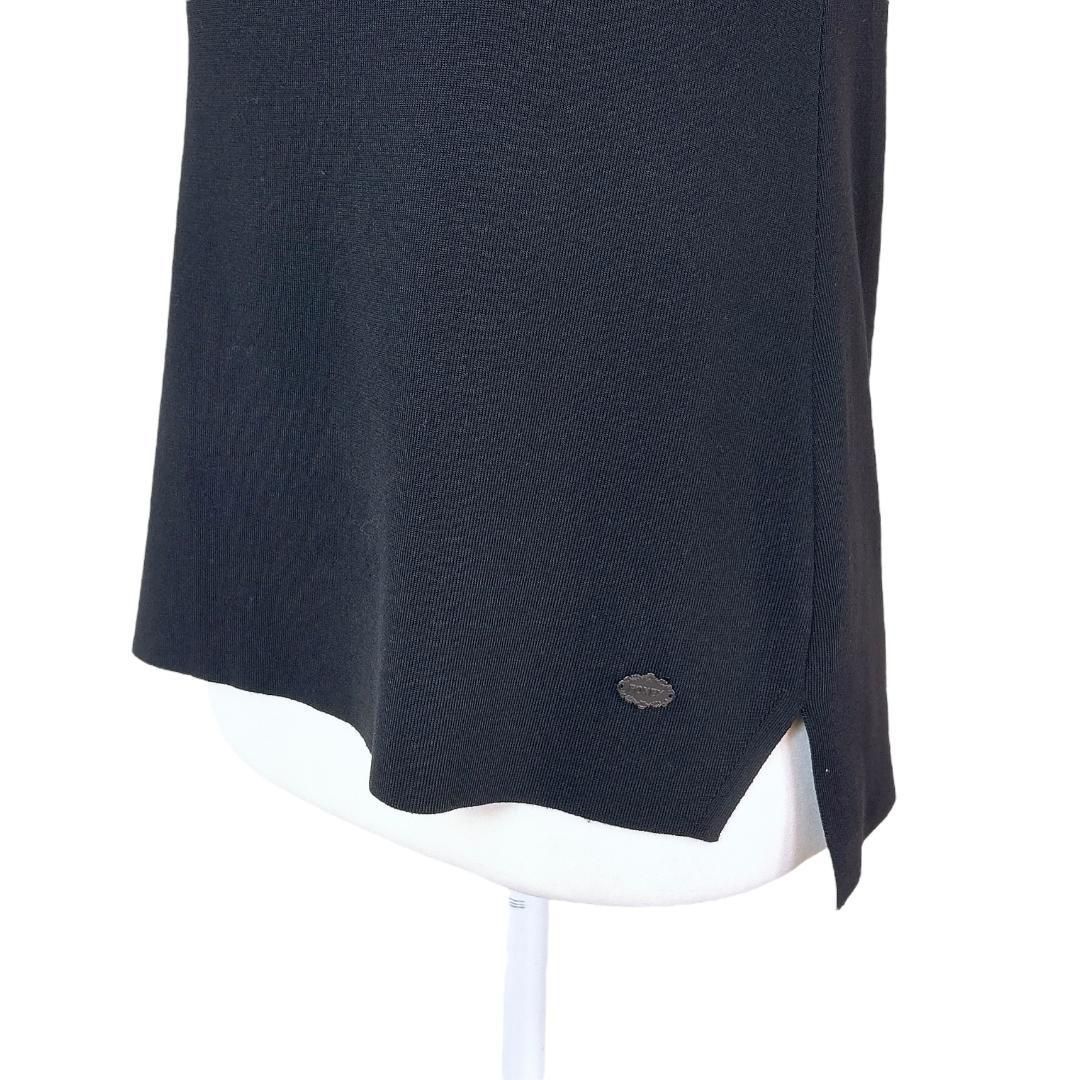  フォクシー ニューヨーク 半袖ニットカットソー 38 裾プレート 半袖 シャツ ブラウス