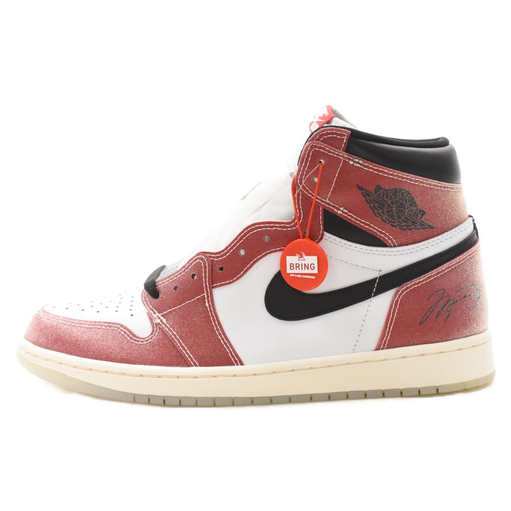 NIKE (ナイキ) AIR JORDAN 1 RETRO HIGH OG SP エアジョーダン1 トロフィールーム シカゴ ハイカットスニーカー  DA2728-100-FF レッド/ホワイト US10/28.0cm - メルカリ