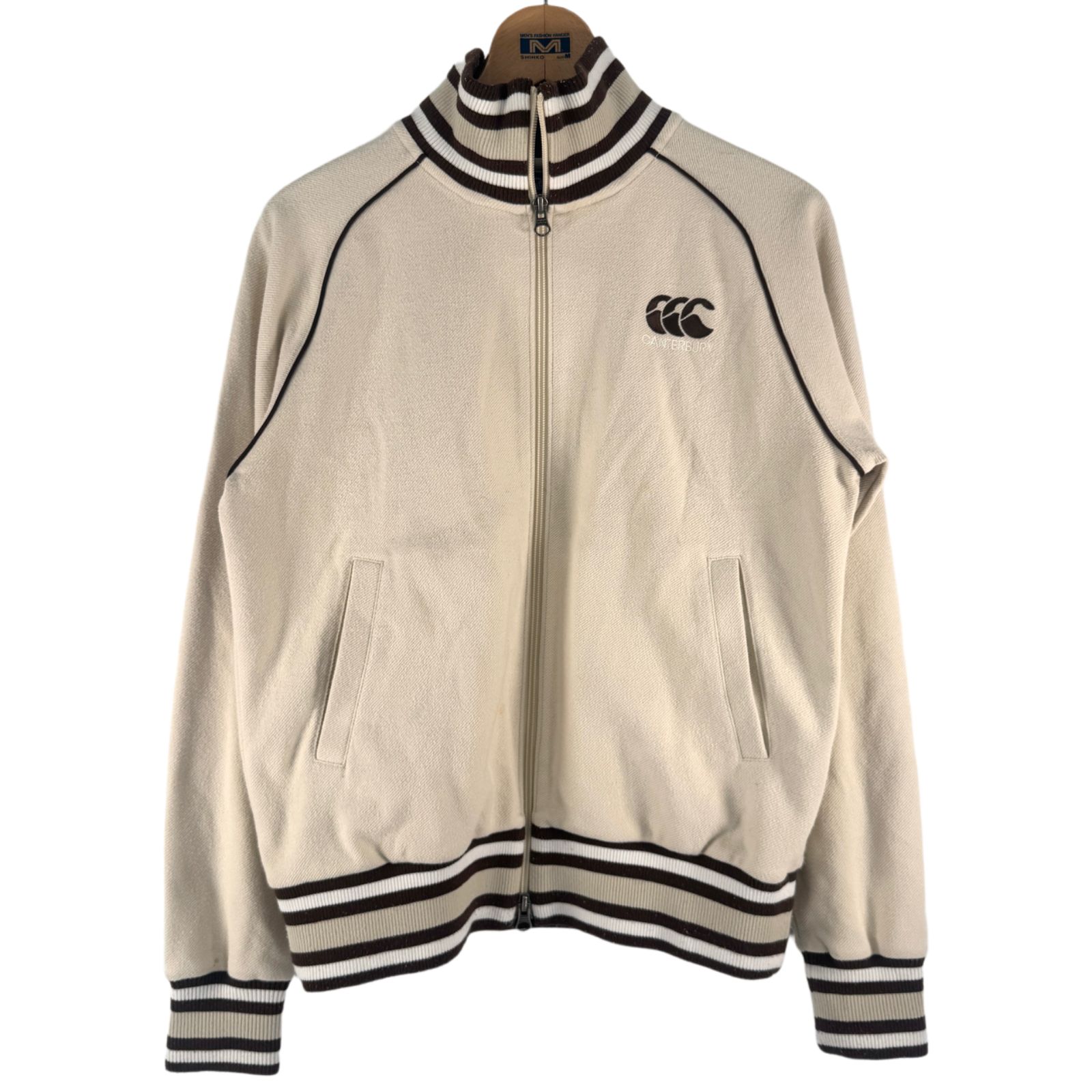 カンタベリー ラグビーウォームアップジャケット トレーニングスウェット S 送料無料 カンタベリー スウェット メンズ 上下 canterbury ジャパン