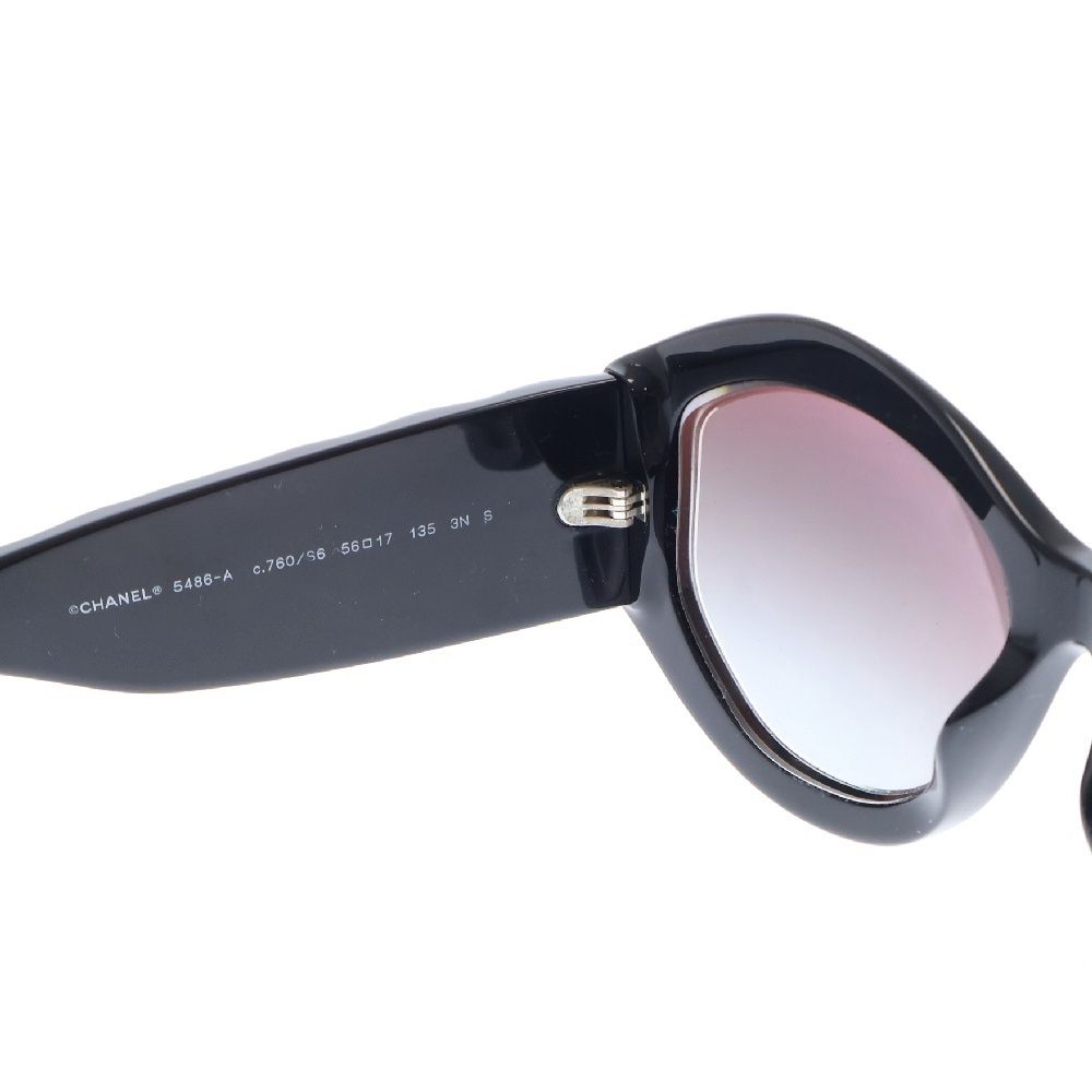 CHANEL シャネル スクエア シェイプ サングラス 度入り ブラック 5486-A CHANEL (シャネル) スクエア シェイプ サングラス 度入り ブラック