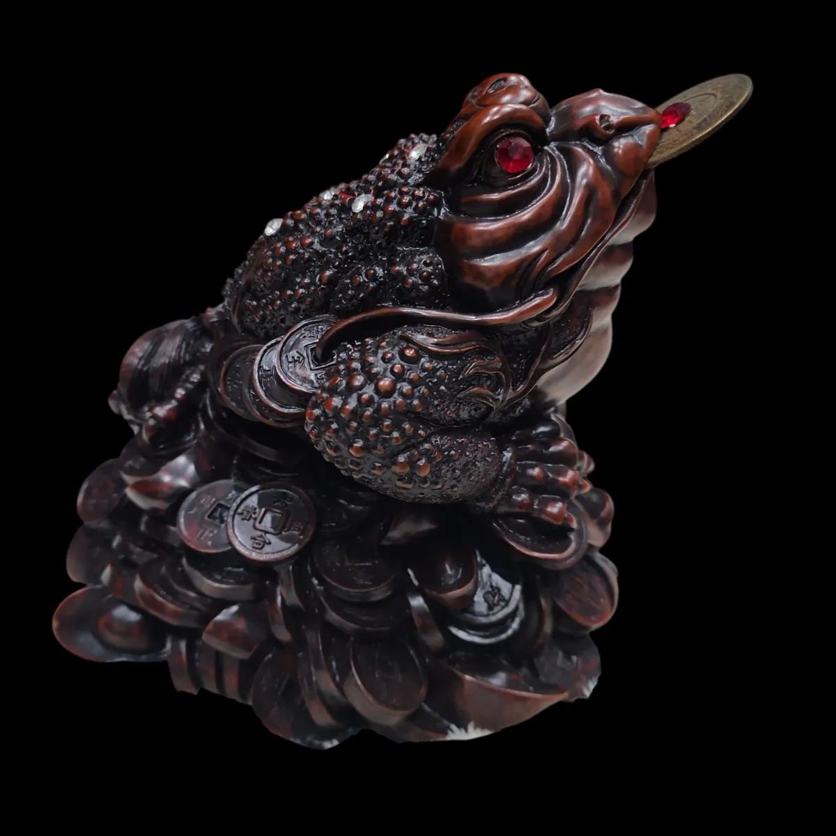 雷神三本脚蛙唐物縁起物置物骨董品アンティークレトロ