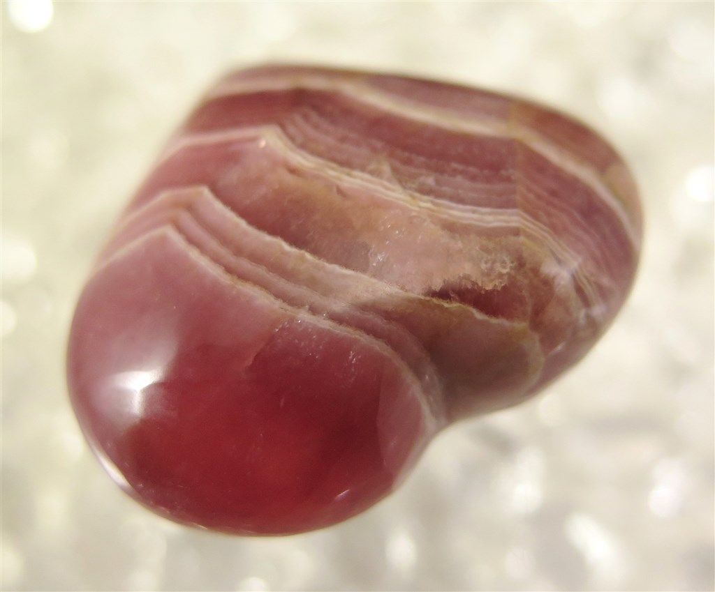 ペルー産　インカローズ　39mmハート　ポリッシュ　40g