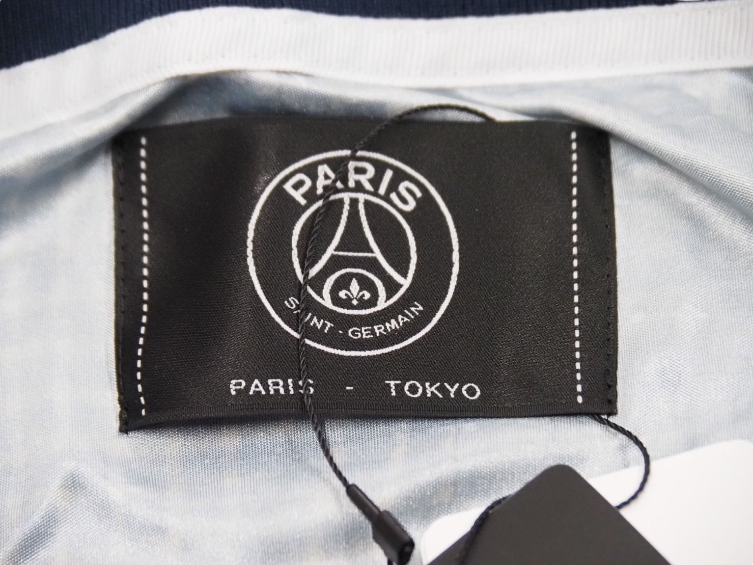 新品未使用品 パリサンジェルマン Poggy × Paris Saint-GermainPSG 半袖シャツ ボロプリント ネイビー サイズXL  52491