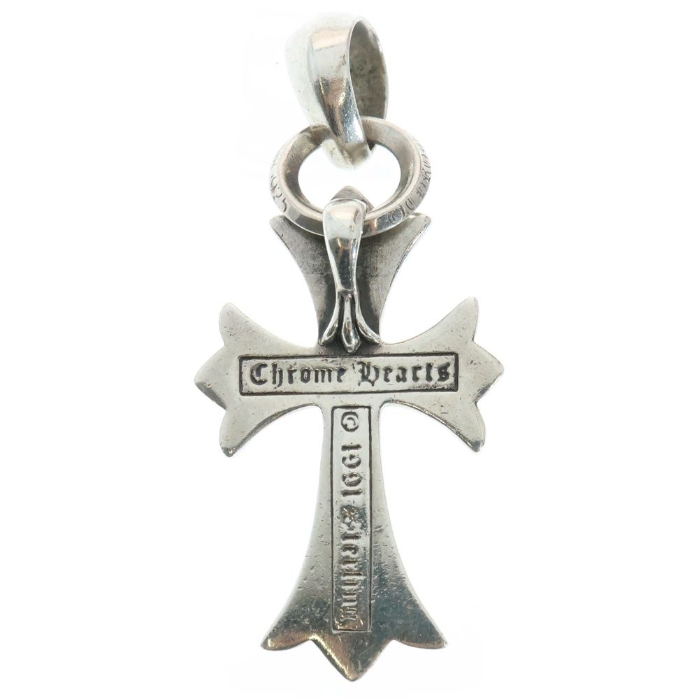 CHROME HEARTS クロムハーツ CH CRS SML W BALE Wベイル スモールCHクロス ペンダントトップ シルバー BCA218