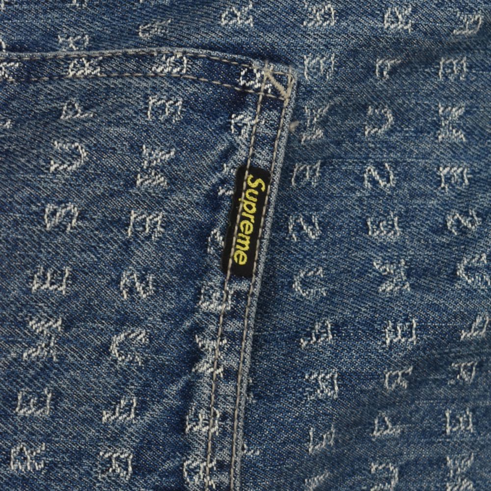 SUPREME (シュプリーム) 20SS Jacquard Logos Denim Overalls