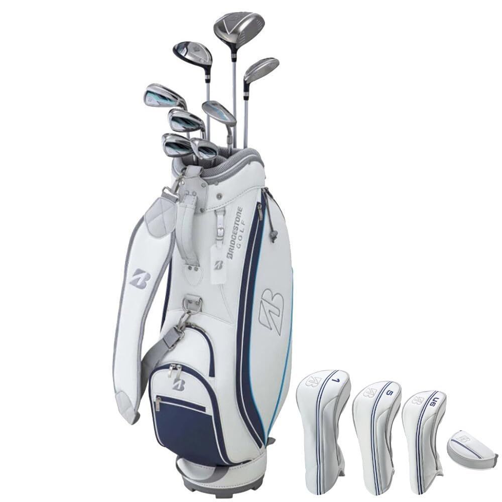 在庫処分 BRIDGESTONE ゴルフクラブセット GOLF BG-100L BRIDGESTONE ブリヂストン キャディバッグ付きクラブ8本セット レディス