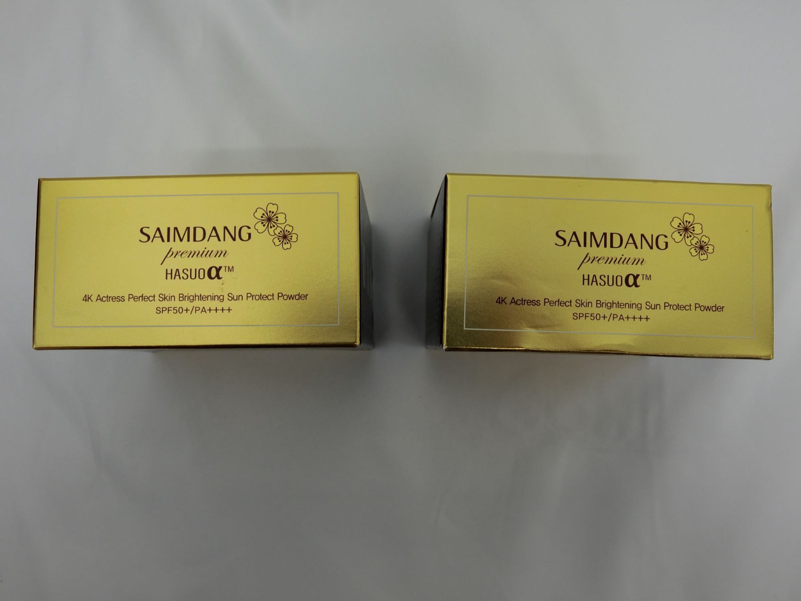 サイムダン プレミアム 4Kアクトレス パーフェクトスキン ブライトニング サンプロテクトパウダー 内容量本体13g 約9割残 レフィル13g ×2箱 合計340.9g 本体パフなし