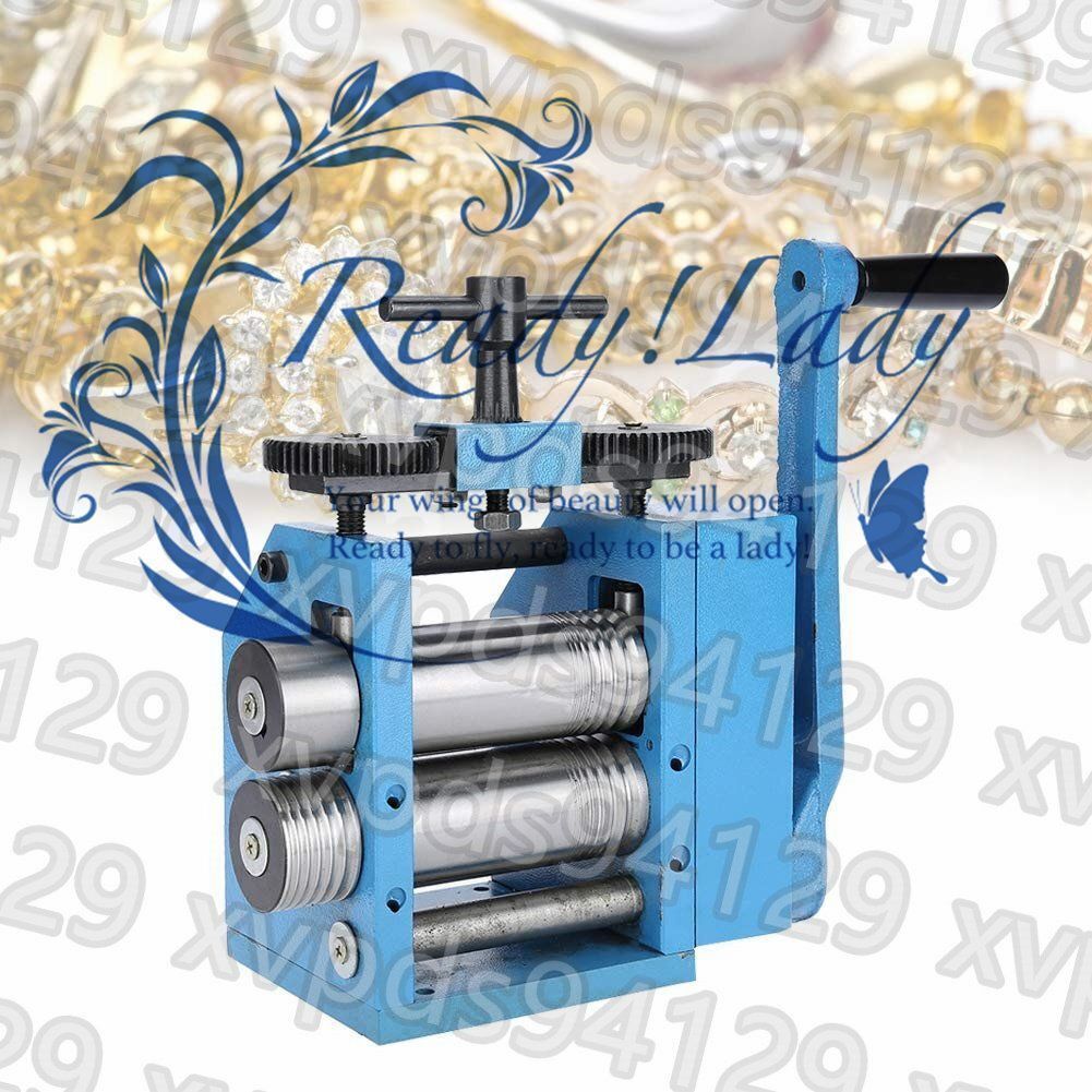 手動ローリングミルマシン 鉄75mmロールプレッサー良好な耐摩耗性の組み合わせジュエリーローリングミルタブレット成形機