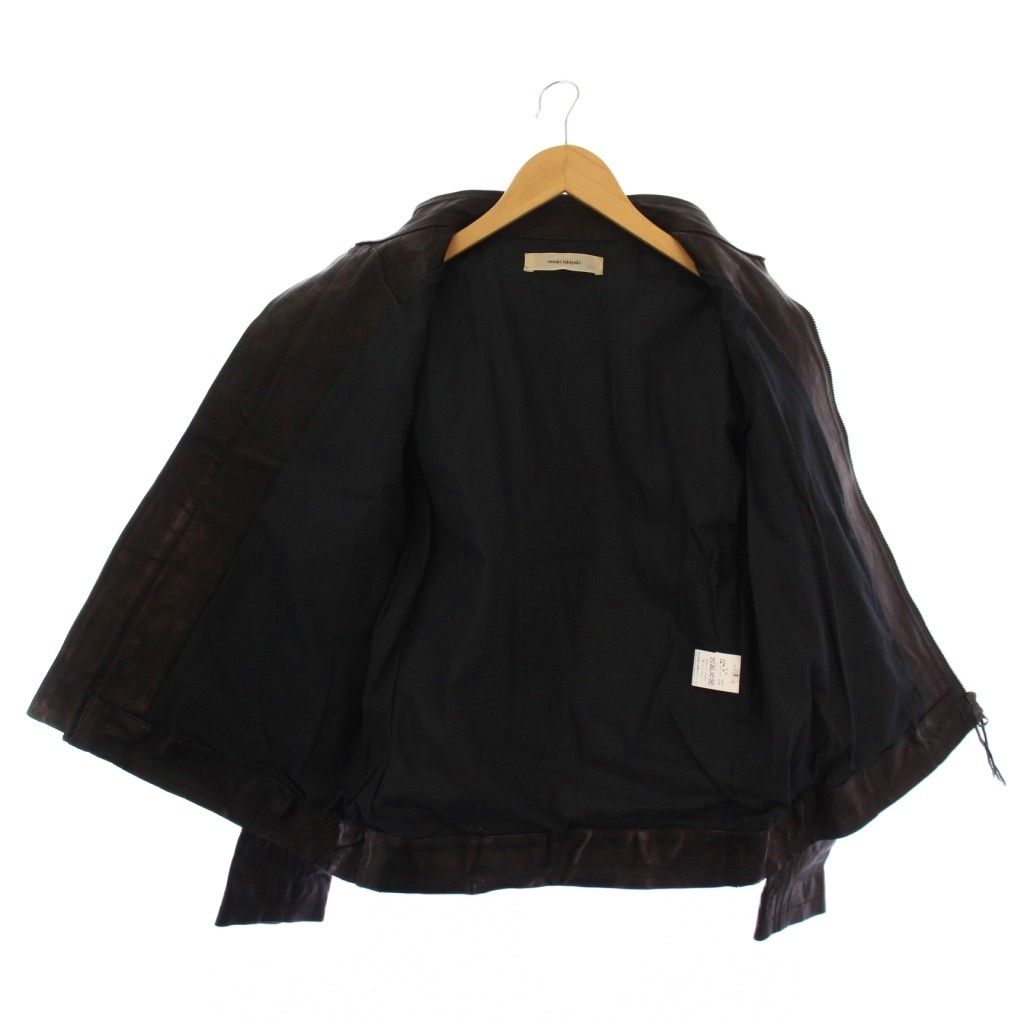 suzuki takayuki レザージャケット　黒革 leather blouson | esseism