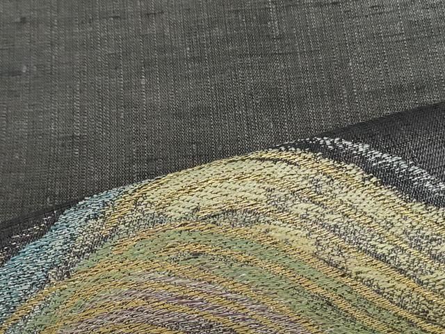 平和屋着物○名門 しょうざん 生紬 紙屋川伝承 絹漉貴 太鼓柄袋帯 立波