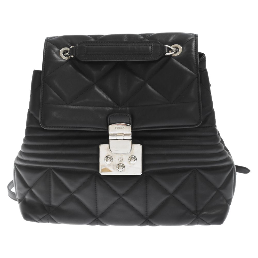 Furla キルティングリュック(ブラック) フルラ リュックサック - 黒 キルティング