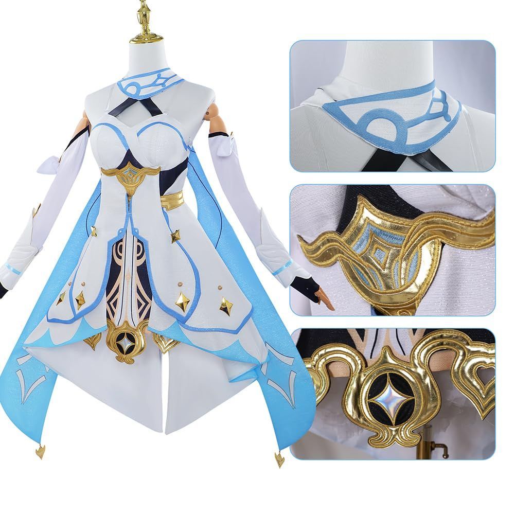 五次元 精巧 高品質 原神 コスプレ 女主人公 蛍 コスプレ衣装 ウィッグ付き 仮装 ハロウィン クリスマス 舞台装 演出服 学園祭 文化祭 撮影 BJ0927ML04
