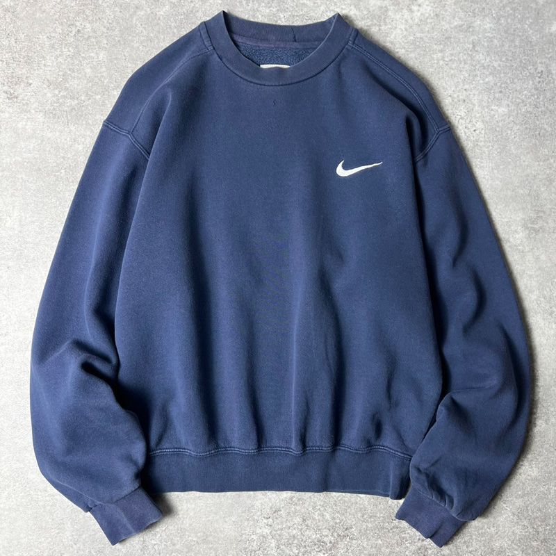 90s NIKE ワンポイント スウォッシュ ロゴ刺繍 スウェット