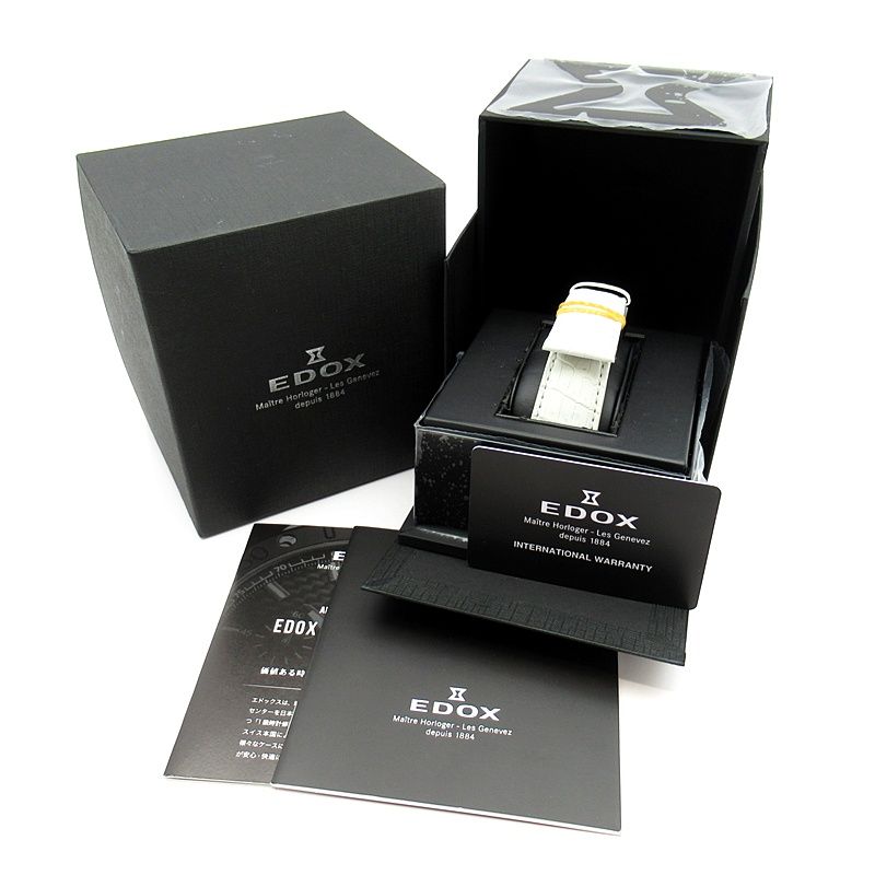 エドックス クロノオフショア1 ブラック 01122-37R-NBR8 ステンレススティール/ゴールドPVD エドックス EDOX クロノオフショア1 クロノグラフ オートマティック