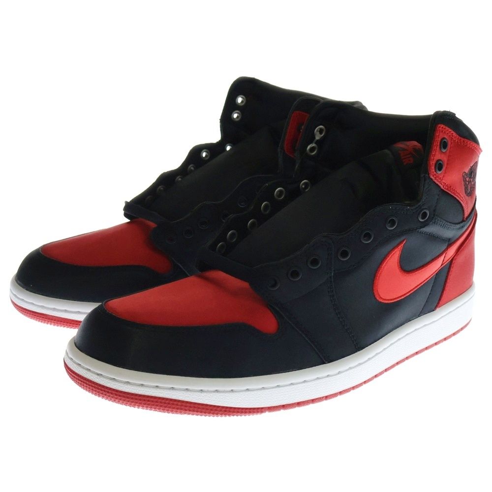 ナイキ AJ1 ウィメンズ サテンブレッド　26.5㎝ NIKE WMNS AIR JORDAN 1 HI OG SATIN BRED ウィメンズ エア