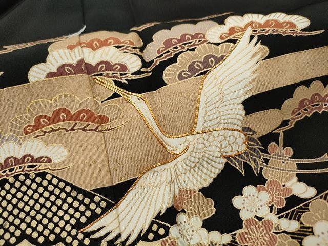 ★きもの北條★ 花の図　松竹梅　宝尽くし　金駒刺繍　地模様　淑やかな和の装いに　トール　白藍色　訪問着　A695-5 L ☆きもの北條☆ 松竹梅の図 宝尽くし 金駒刺繍 地模様 品良く洗練