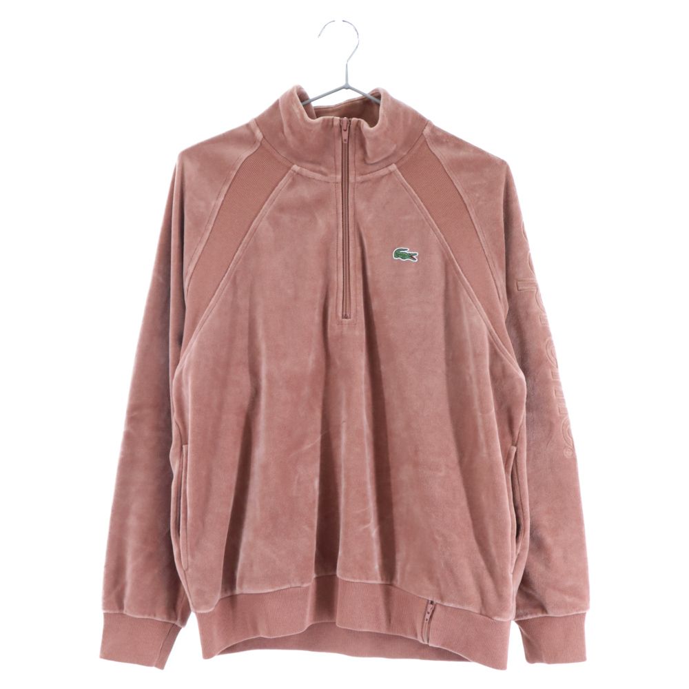 SUPREME (シュプリーム) 18SS×LACOSTE Velour Half-Zip Track Top 