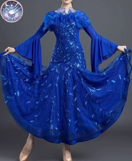 ♥ 社交ダンスドレス ラテンドレス 刺繍 競技 デモ用 ルンバ オーダーメイド