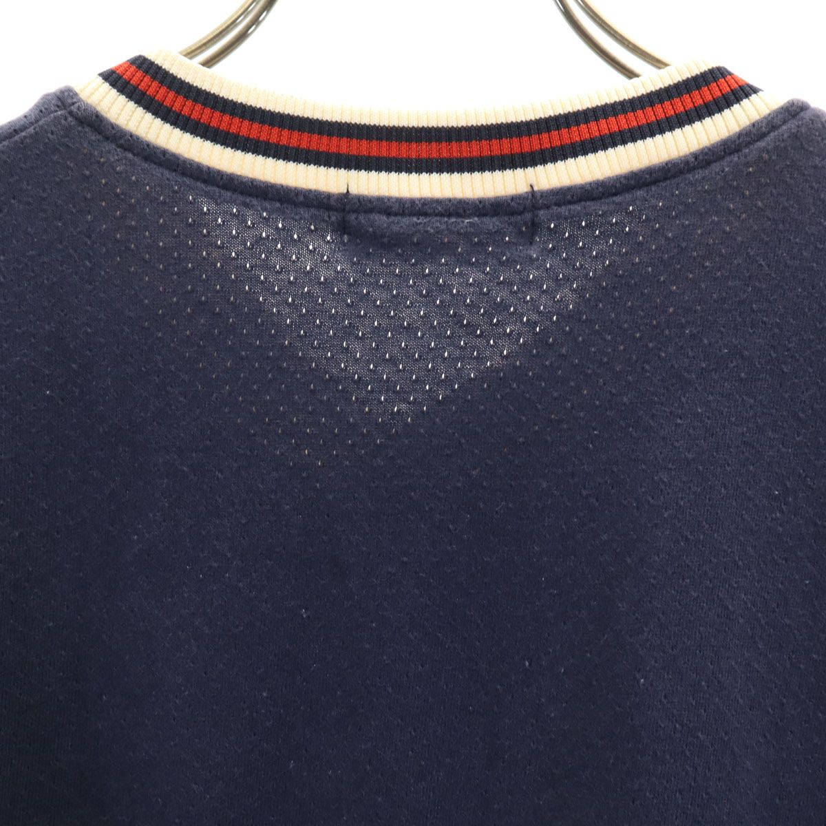 FILA フィラ 90s 日本製 オールド 半袖 Vネック Tシャツ L ネイビー 