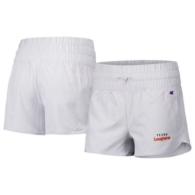 【送料無料】 チャンピオン レディース ハーフパンツ・ショーツ ボトムス Women's Champion Silver Texas Longhorns Tailgate Her Woven Shorts Tex Silver