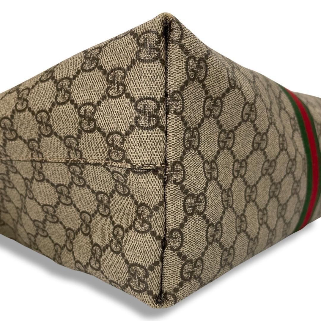 グッチ GUCCI GGスプリーム シェリーライン ミディアム トート