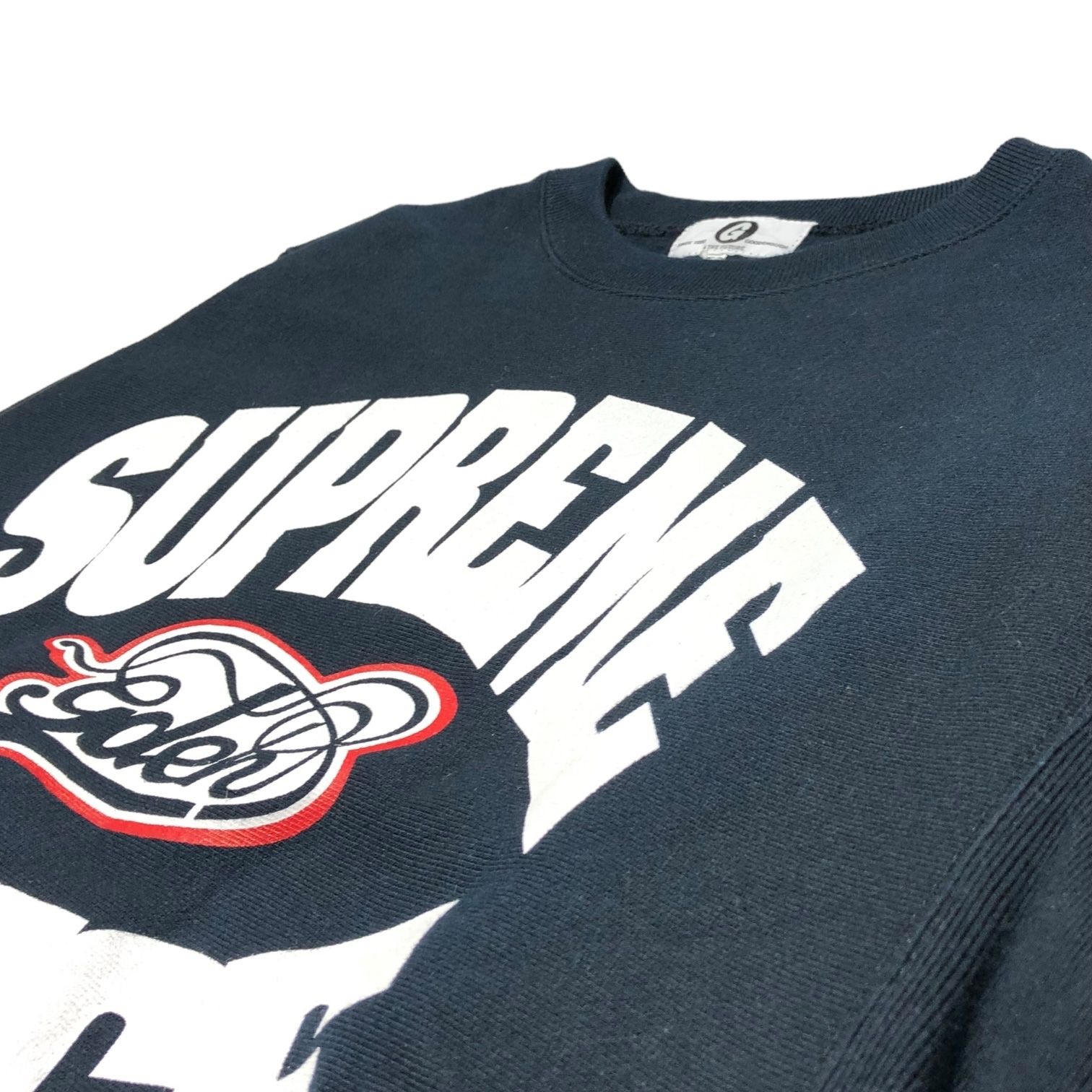 GOODENOUGH(グッドイナフ) 15-16AW HEINOUSLY SUPREME DEVICE SWEAT 極悪 最高 デバイス スウェット  S ネイビー×ホワイト 2016年初売り限定商品