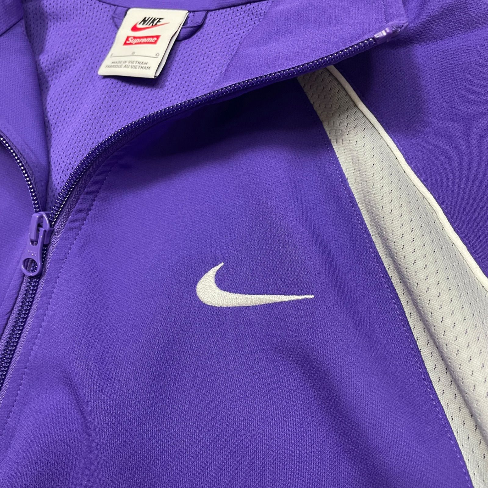 新品未使用シュプリーム×Nike トラックジャケット Lサイズ　パープル Supreme Nike Track Jacket 紫 L - メルカリ