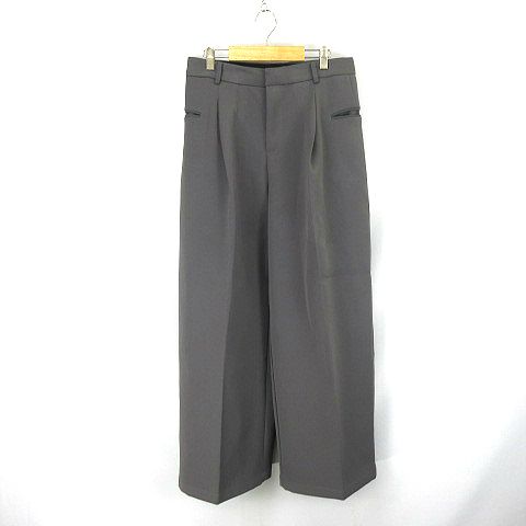 メゾンプリンス MASONPRINCE タック入り ワイドパンツ ダークグレー 2