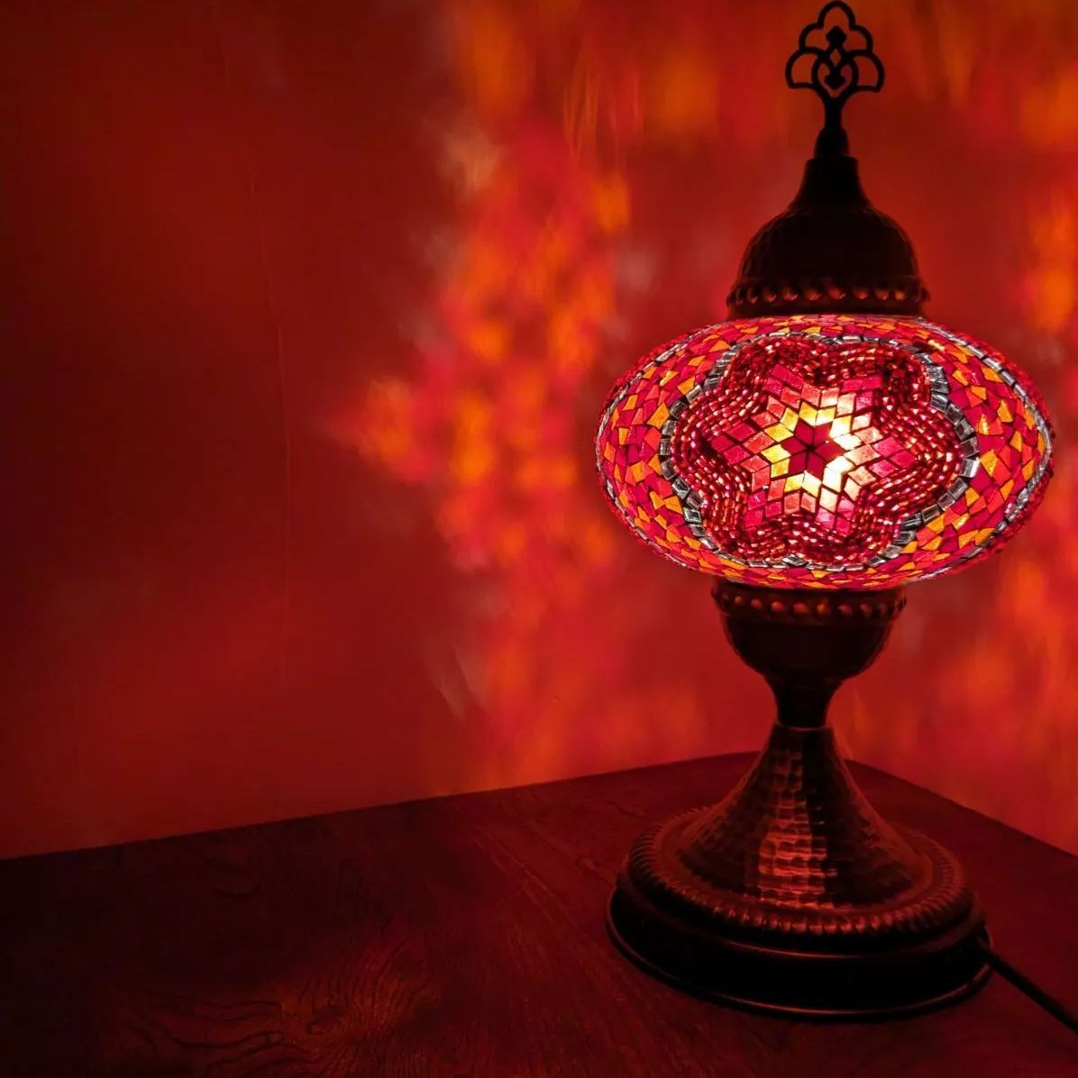 NEW＊トルコ製ハンドメイド モザイクランプ ヴィンテージ