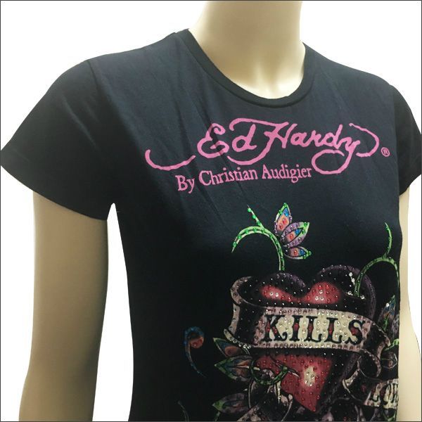 アメリカ限定 Ed Hardy エドハーディー ラブキルスローリー T