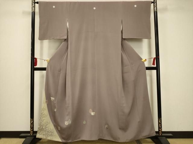 逸品 未使用品■新古品 松尾光琳作 銀花着物 絽袷 訪問着 作家物落款入BV21 逸品 未使用品□新古品 松尾光琳作 銀花着物 絽袷 訪問着 作家物