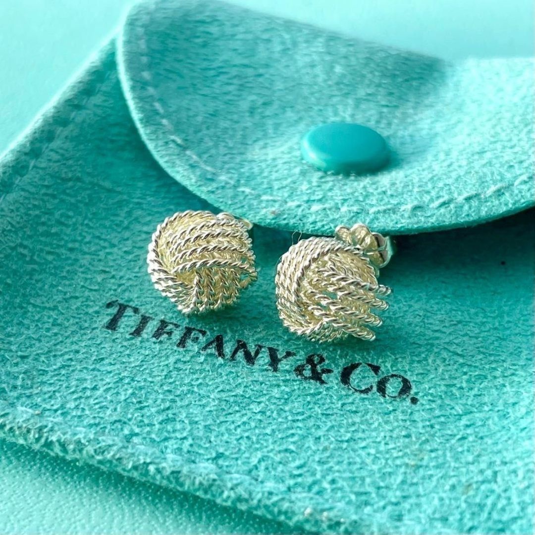 ティファニー サマセット メッシュ ツイスト ボール ピアス SC12fe