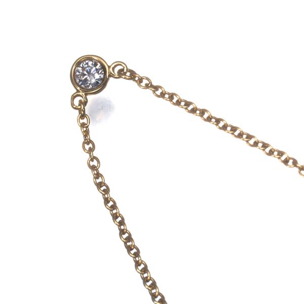 ティファニー バイザヤード ネックレス K18YG ダイヤ 0.05ct前後