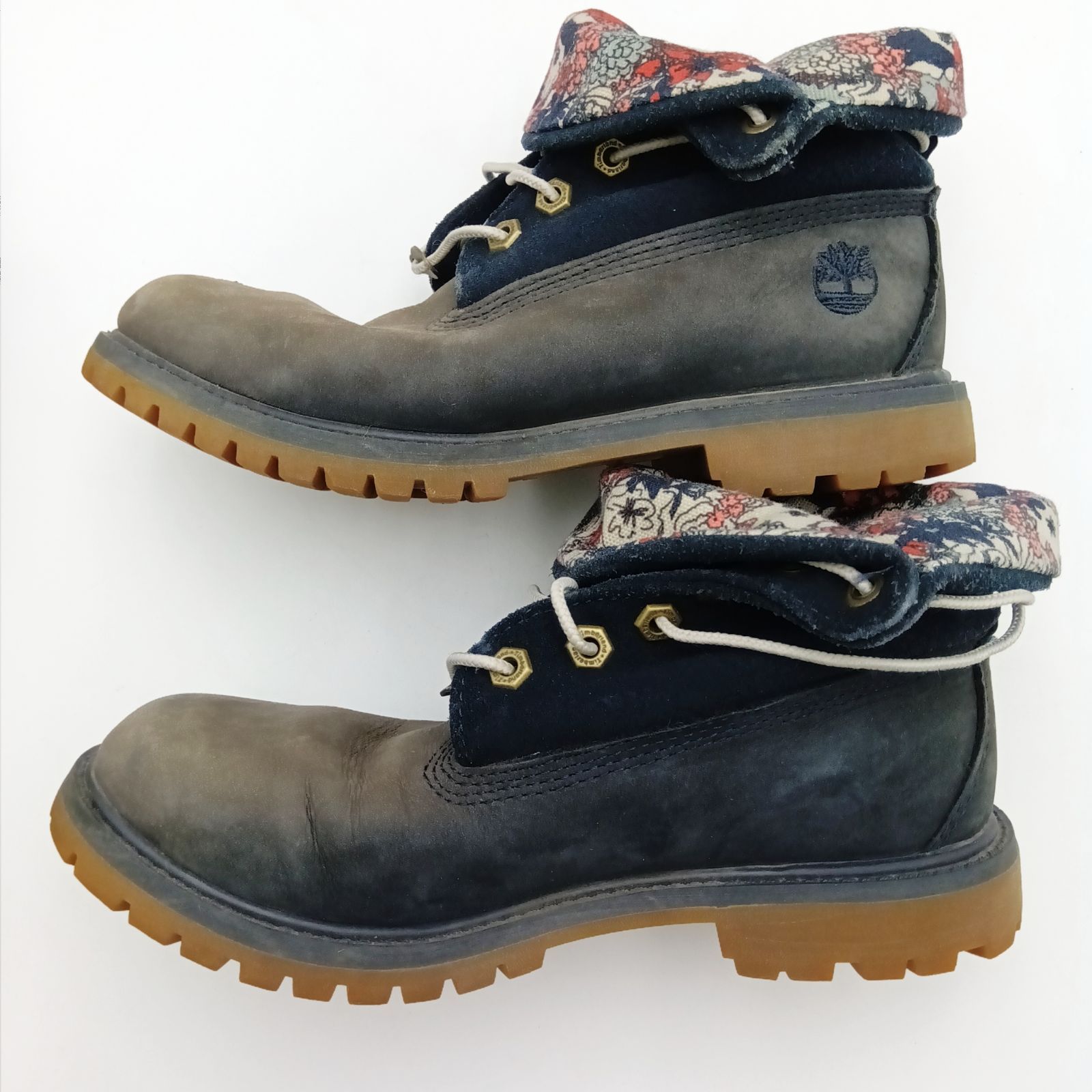 Timberland ティンバーランド ロールトップブーツ ネイビー レディース 