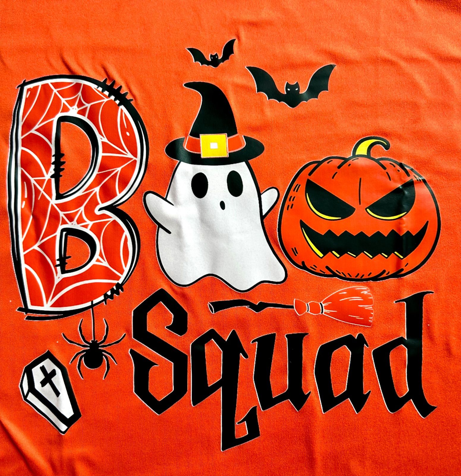 新品】ハロウィンTシャツ⑥ オレンジ.ブラック ズンバイベント