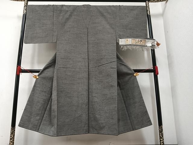 平和屋着物○男性 上田紬 反端付き 正絹 逸品 未使用 AAAZ6865ph 【楽天 