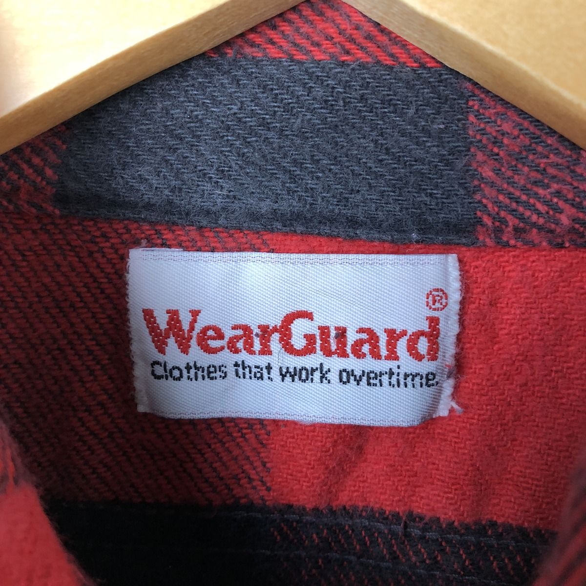 ミズハルカ 90s' WearGuard バッファローチェック 古着 Wear Guard バッファローチェック 長袖 ヘビーネルチェック