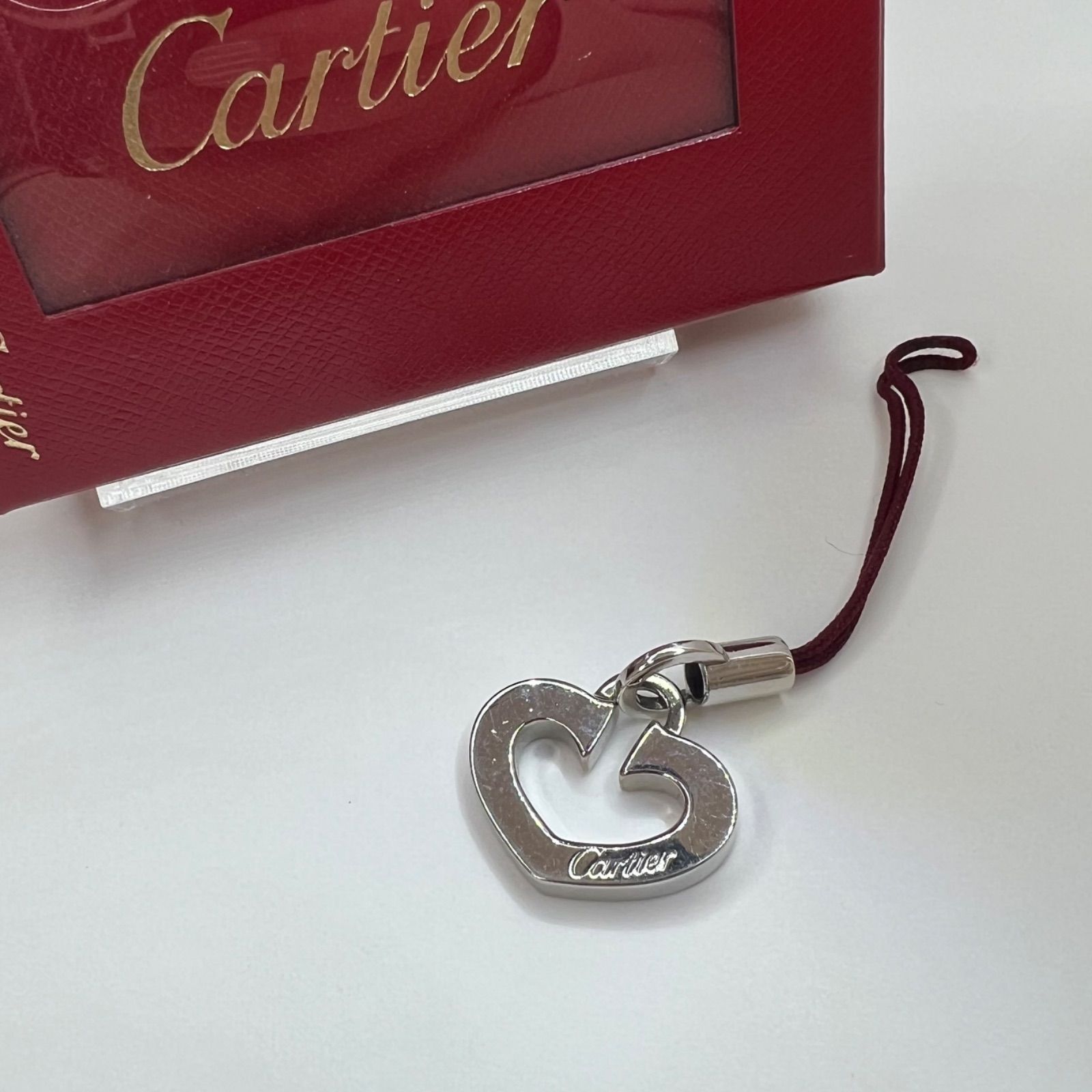 カルティエ Cartier ストラップ C ハート キーホルダー No.147 - メルカリ