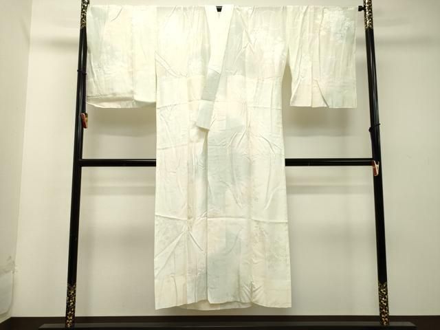 平和屋着物●長襦袢 無双仕立て 貝桶草花地紋 暈し染め やまと誂製 正絹 DAAT1180tw