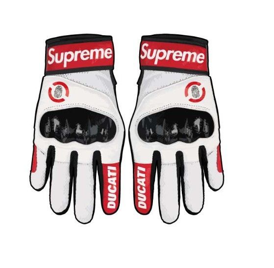 新品 シュプリーム ドゥカティ スピーディー C1 レザー グローブ レッド Supreme Ducati Spidi C1 Leather Gloves Red Mサイズ