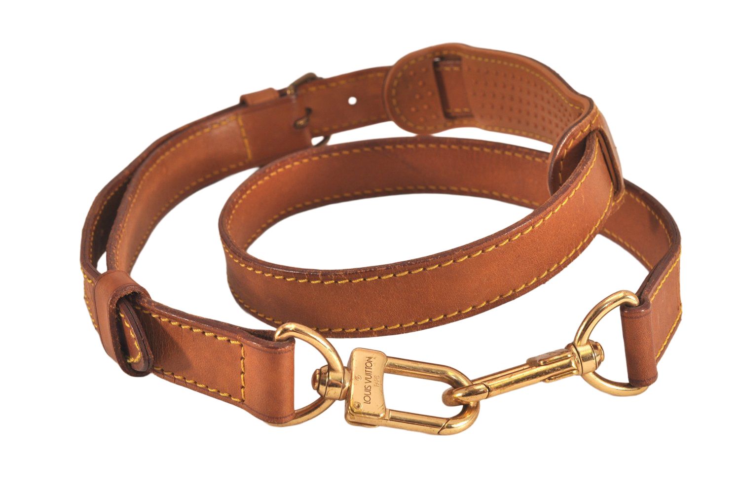 LOUIS VUITTON レザー ストラップ ベージュ Louis Vuitton レザー ストラップ ベージュ