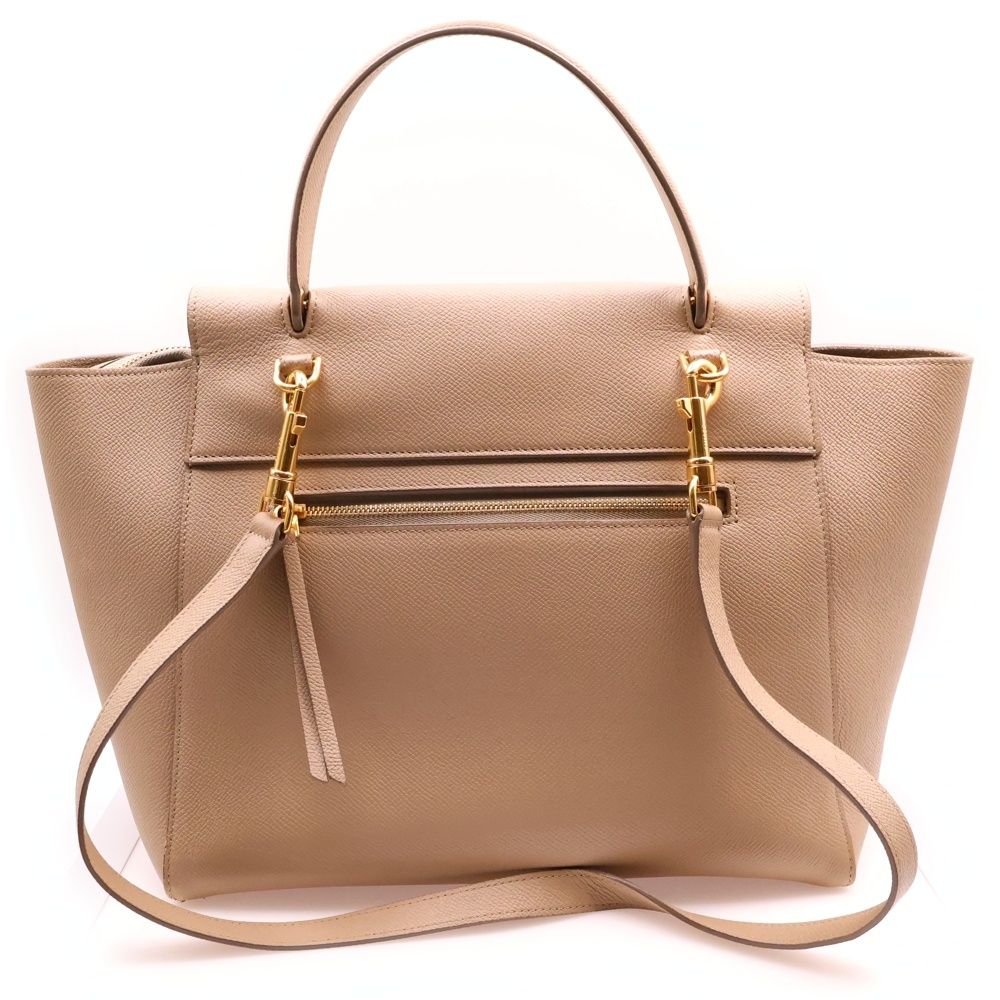 CELINE セリーヌ ゴールド ハンドバッグ レザー CELINE - 【中古】 セリーヌ ハンドバッグ ブギーバッグ