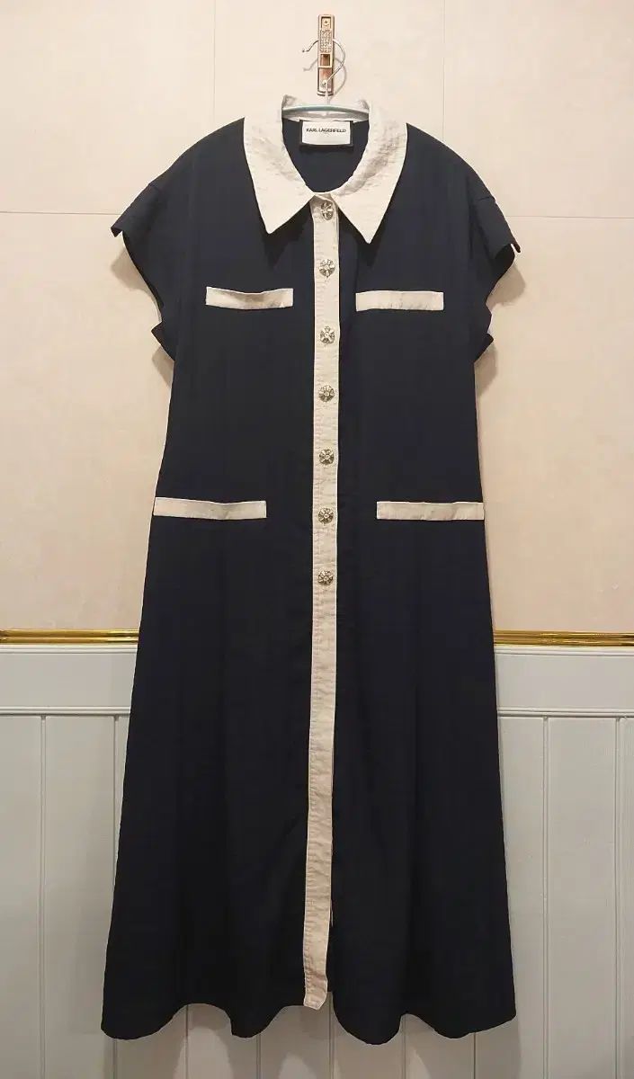 Karl Lagerfeld カールラガーフェルド ロング丈ワンピース 85 古い 55 サイズ